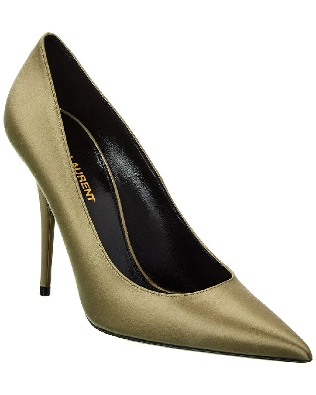 Saint Laurent Instinct 110 Satin PumpAffordable Satin Heels with a Luxe Touch