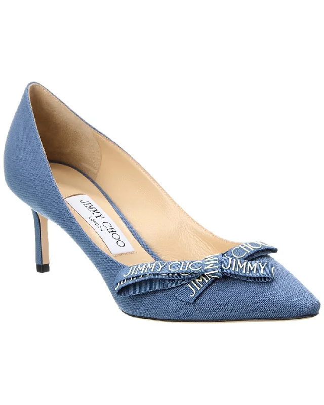 Versatile Heeled Sandals for Any Occasion---Jimmy Choo Romy 60 Linen Pump