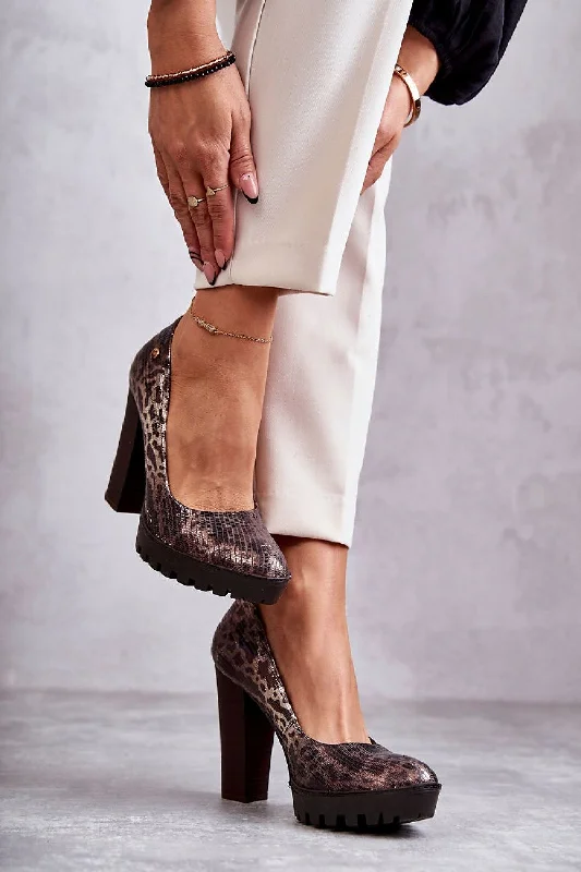 Trendy Chunky Heel Pumps for Casual Wear--Block heel pumps Step in style