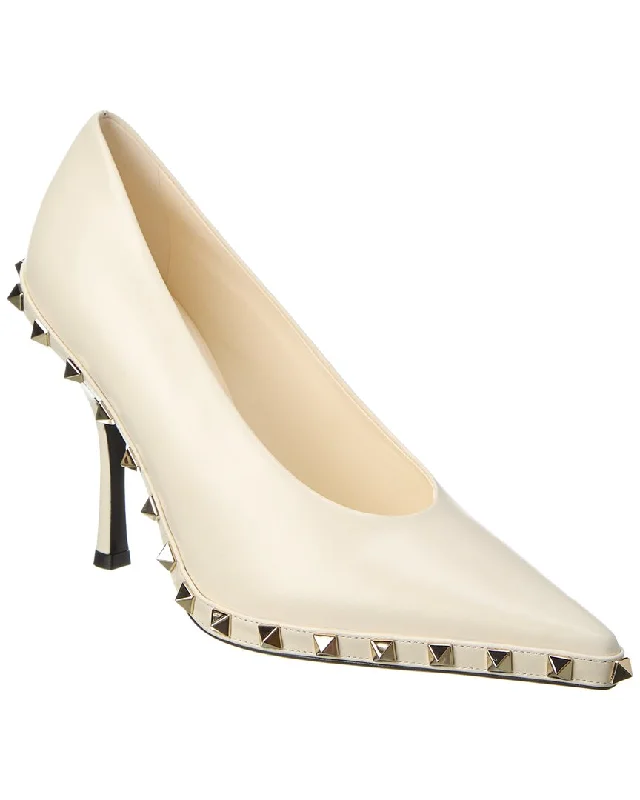 Valentino Rockstud 100 Leather Pump---Comfortable Leather Pumps for Office and Everyday Wear