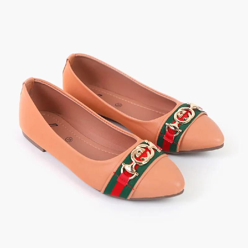 Versatile Heeled Sandals for Any Occasion---Women's Pump - Peach