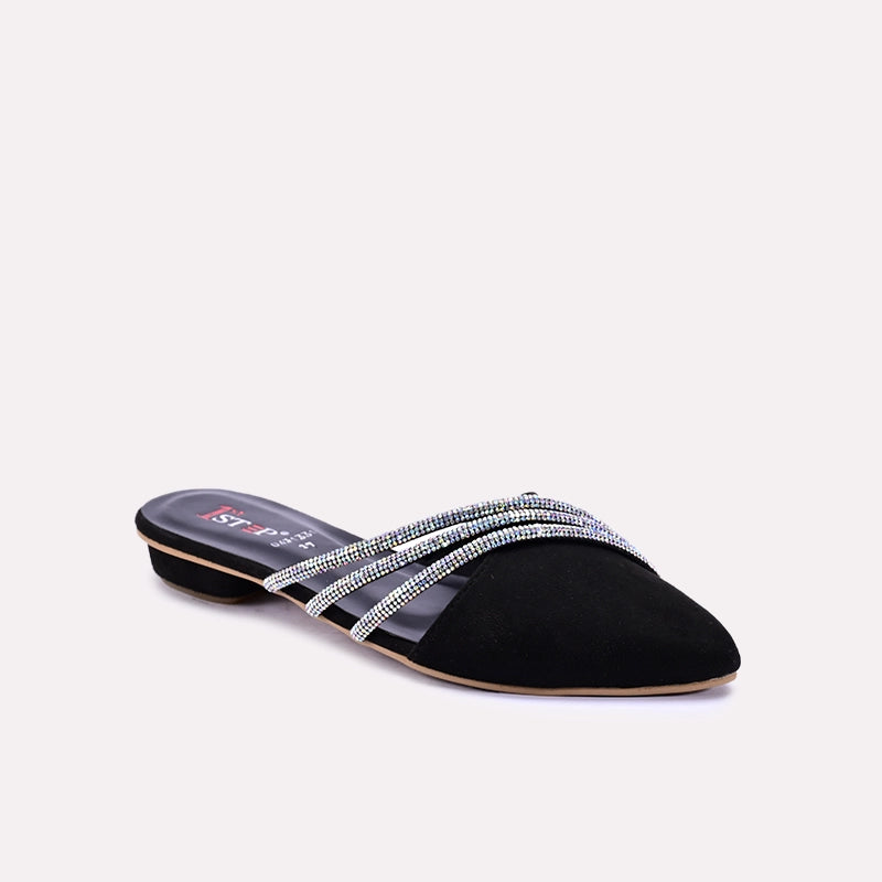 Briella Black Fancy Mules 0431331