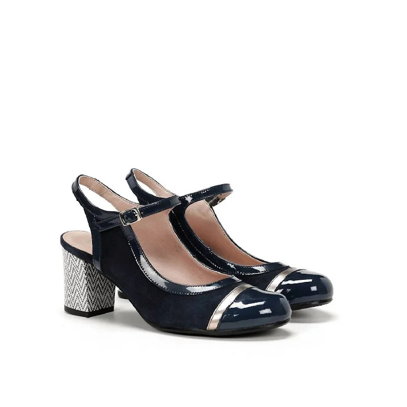 Versatile Heeled Sandals for Any Occasion---Women's Rodin Sling Heel In Blue