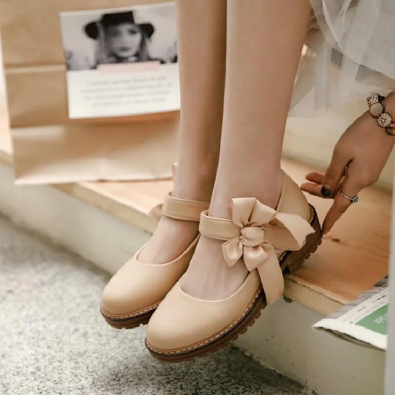 Cute bow shoes YV41008---Charming Bow Pumps for a Cute and Stylish Look