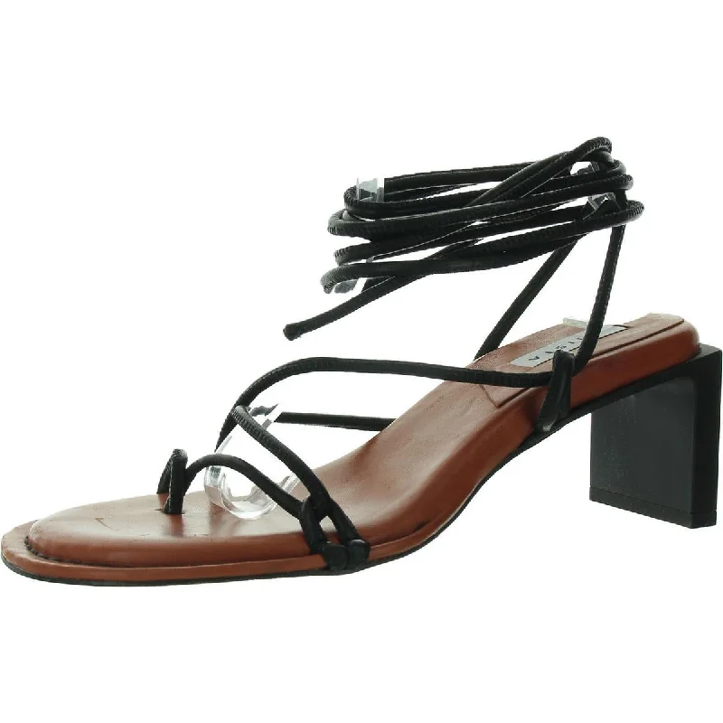 Womens Leather Wrap Heels---Comfortable Leather Pumps for Office and Everyday Wear