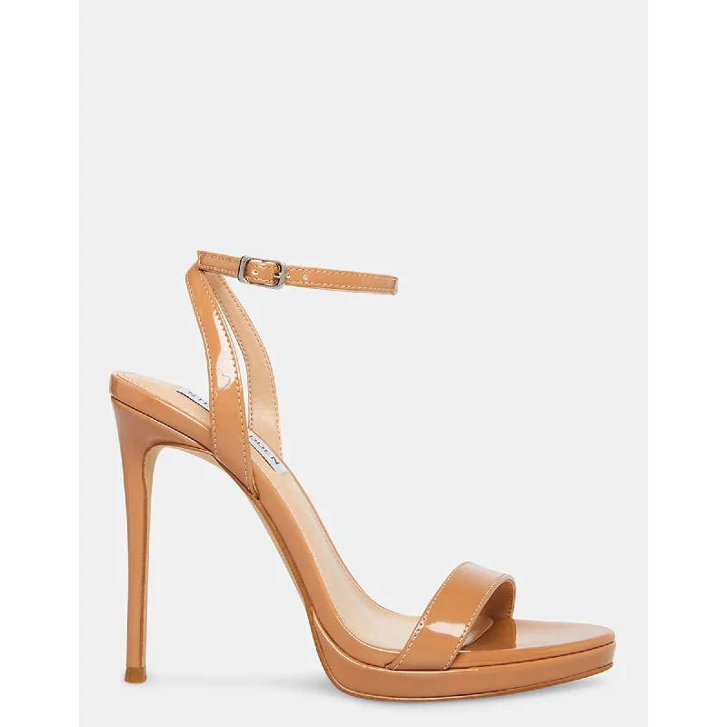 Versatile Heeled Sandals for Any Occasion---WAFER TAN PATENT