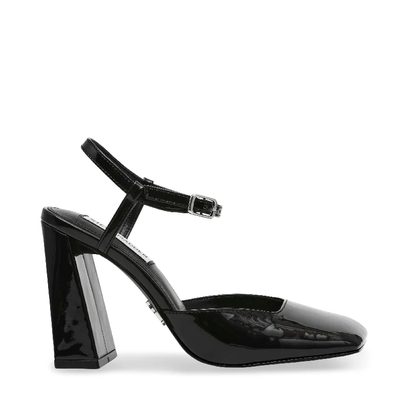 MOSAIC BLACK PATENT---Fashionable Kitten Heels for Date Night