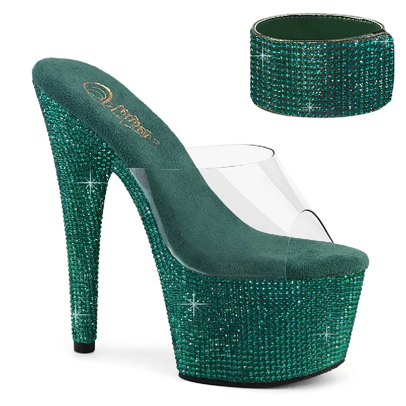 Stiletto Heel Pumps with Perfect Fit--Bejeweled 712RS-Fashionable & Classic