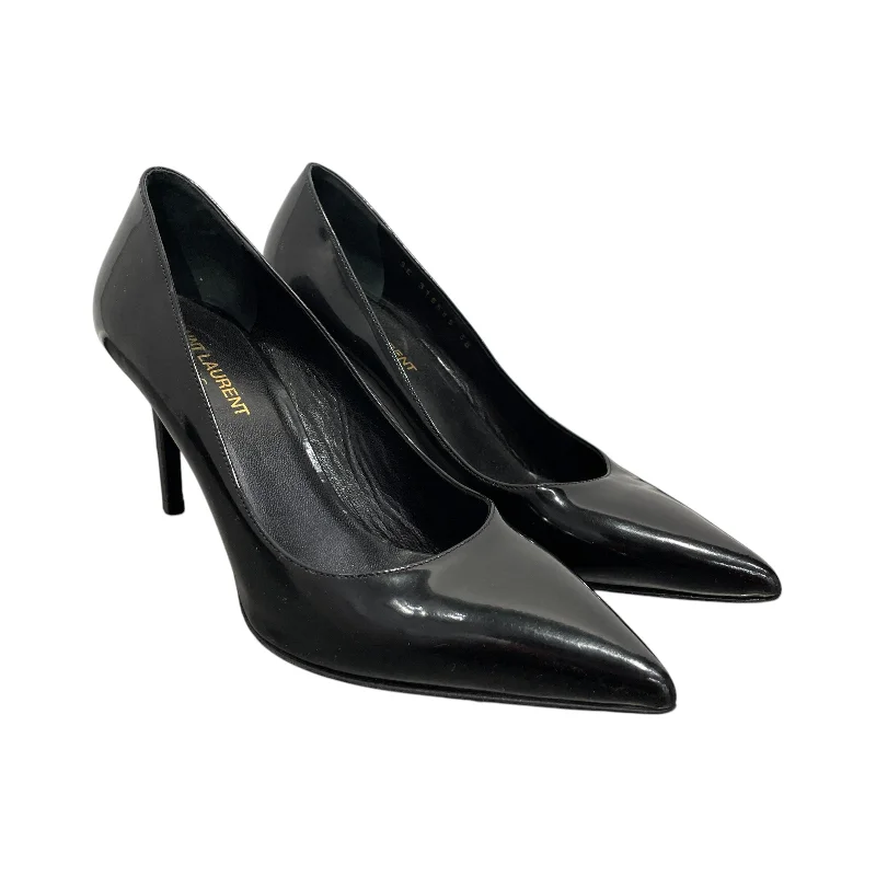 Versatile Heeled Sandals for Any Occasion---SAINT LAURENT/Heels/EU 38/BLK/