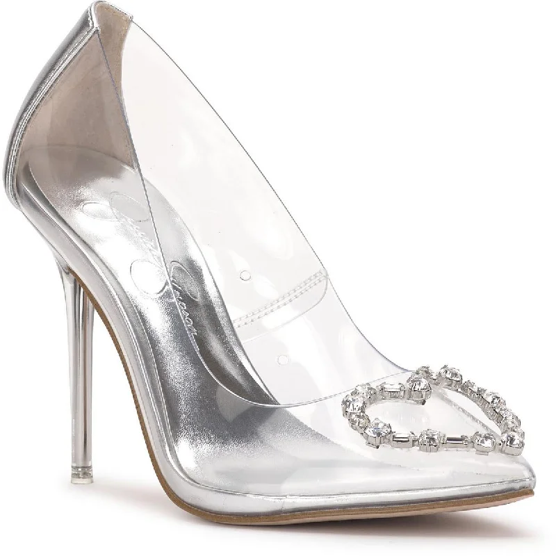 Stiletto Heel Pumps with Perfect Fit--Poshyn Womens Metallic Pointed Toe Pumps-Fashionable & Classic