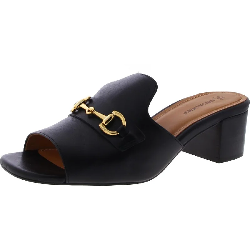 Stylish Slip-On Pumps for Quick Elegance---Johnston & Murphy Womens Leather Slip On Mules