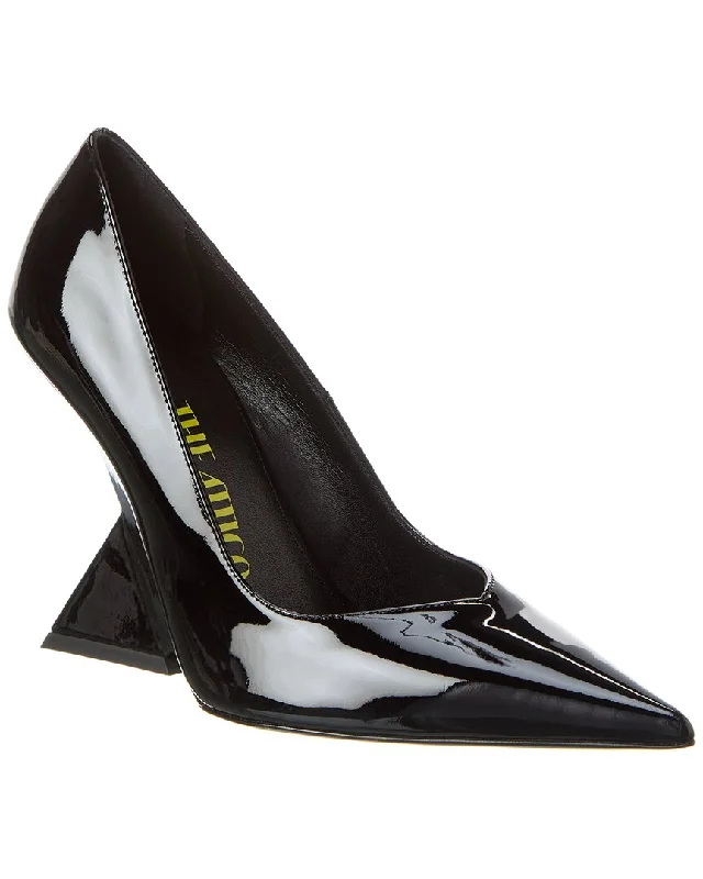 Sleek and Shiny Patent Pump Heels for a Polished Look--The Attico Cheope Patent Pump