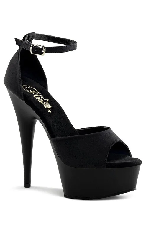 Stiletto Heel Pumps with Perfect Fit--DELIGHT-618PS Black / Black Matte Heels-Fashionable & Classic