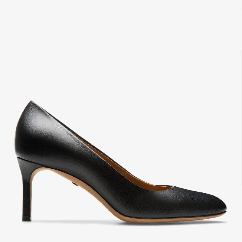 Bally Edita Women's 6210547 Black Leather Pumps---Comfortable Leather Pumps for Office and Everyday Wear