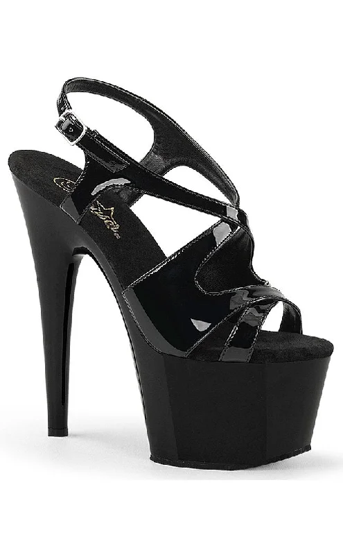 Sleek and Shiny Patent Pump Heels for a Polished Look--ADORE-730 Black Patent Heels