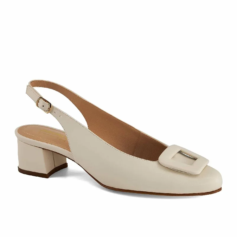 Versatile Heeled Sandals for Any Occasion---Andrea Slingback Low Heel Pumps