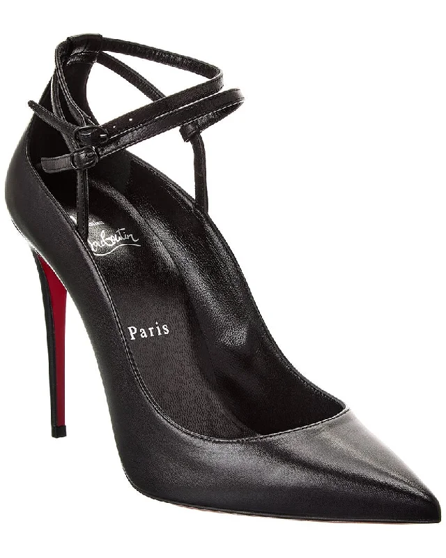 Christian Louboutin Conclusive 100 Leather Pump---Comfortable Leather Pumps for Office and Everyday Wear