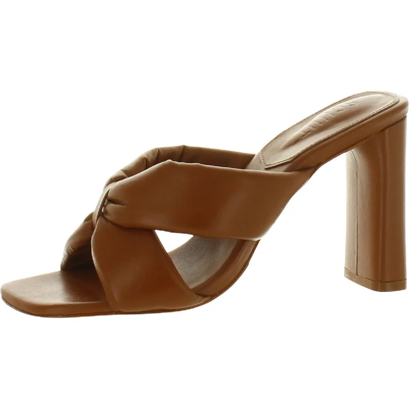 Schutz Womens Leather Slide Pumps---Comfortable Leather Pumps for Office and Everyday Wear