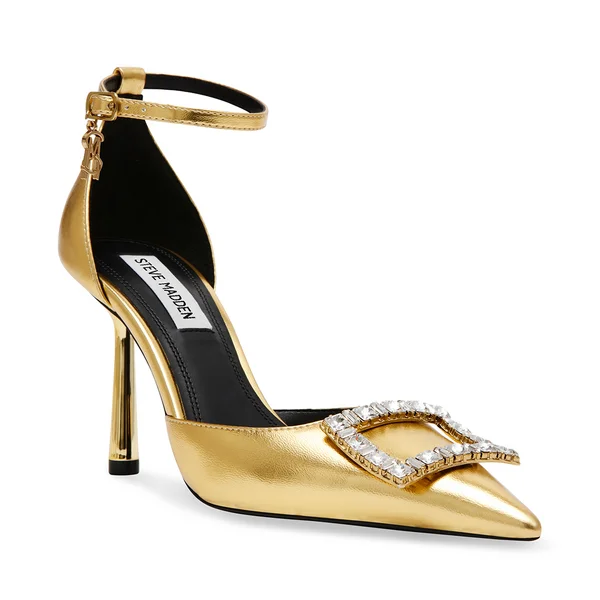 Versatile Dress Heels for Formal and Casual Wear---ACCESSION GOLD