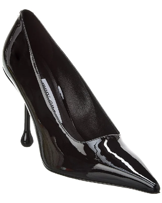 Sleek and Shiny Patent Pump Heels for a Polished Look--Jimmy Choo Ixia 95 Patent Pump