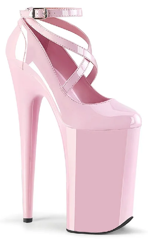 Stiletto Heel Pumps with Perfect Fit--BEYOND-087 Baby Pink 10 Inch Heels-Fashionable & Classic