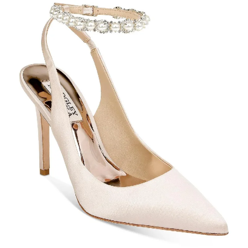 Stiletto Heel Pumps with Perfect Fit--Badgley Mischka Womens Kris  Pointed Toe Dressy Slingback Heels-Fashionable & Classic