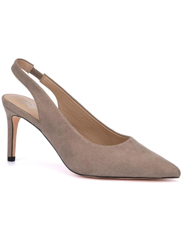 Stiletto Heel Pumps with Perfect Fit--Olivia Womens Pointed Toe Cushioned Foot bed Pumps-Fashionable & Classic