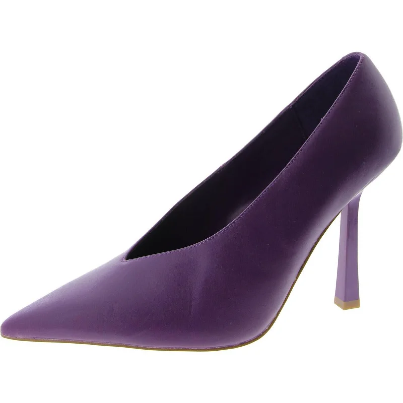 Stiletto Heel Pumps with Perfect Fit--Steve Madden Womens Sedona Leather Pointed Toe Pumps-Fashionable & Classic