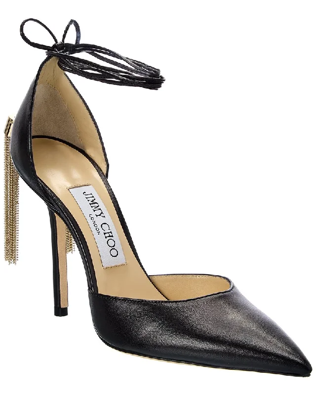 Jimmy Choo Eris 100 Leather Pump---Comfortable Leather Pumps for Office and Everyday Wear