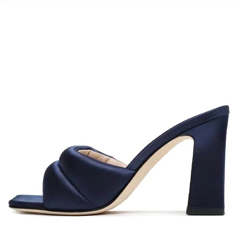 Versatile Heeled Sandals for Any Occasion---Improbi Shoes In Navy