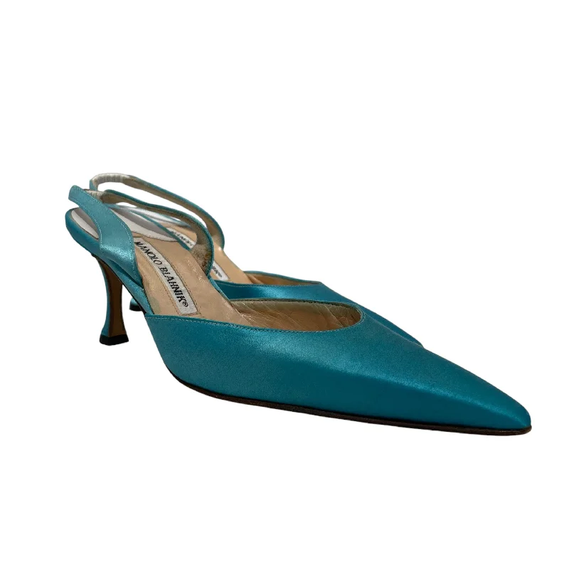 Versatile Heeled Sandals for Any Occasion---MANOLO BLAHNIK/Heels/US 5/BLU/