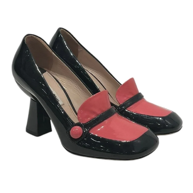 Versatile Heeled Sandals for Any Occasion---MIU MIU/Heels/EU 36/BLK/vinted ballerina