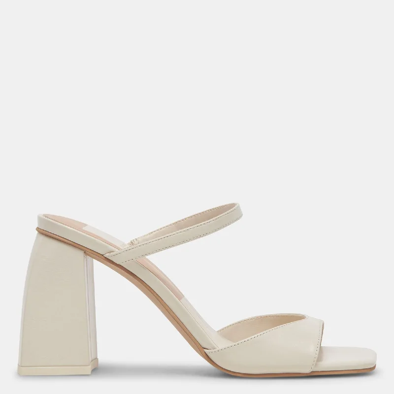 Versatile Heeled Sandals for Any Occasion---JEMMY HEELS IVORY CRINKLE PATENT