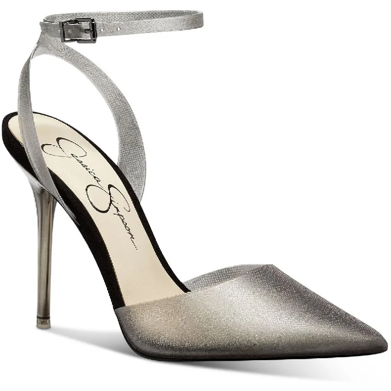 Sleek and Shiny Patent Pump Heels for a Polished Look--Jessica Simpson Pirrie Women's Patent Ankle Wrap Pointed Toe Pumps