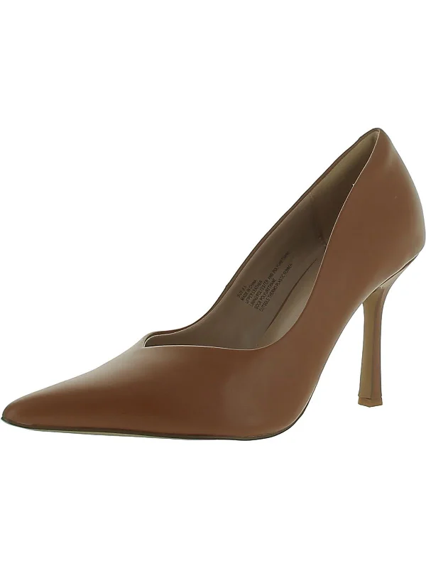 Stiletto Heel Pumps with Perfect Fit--Gaia Womens Leather Pointed Toe Pumps-Fashionable & Classic