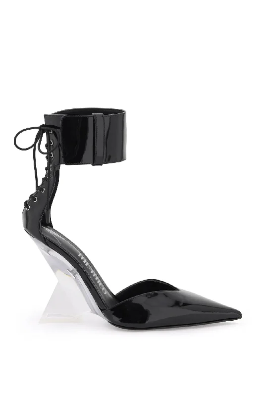 Sleek and Shiny Patent Pump Heels for a Polished Look--Patent Leather Morgan Pumps  - Black