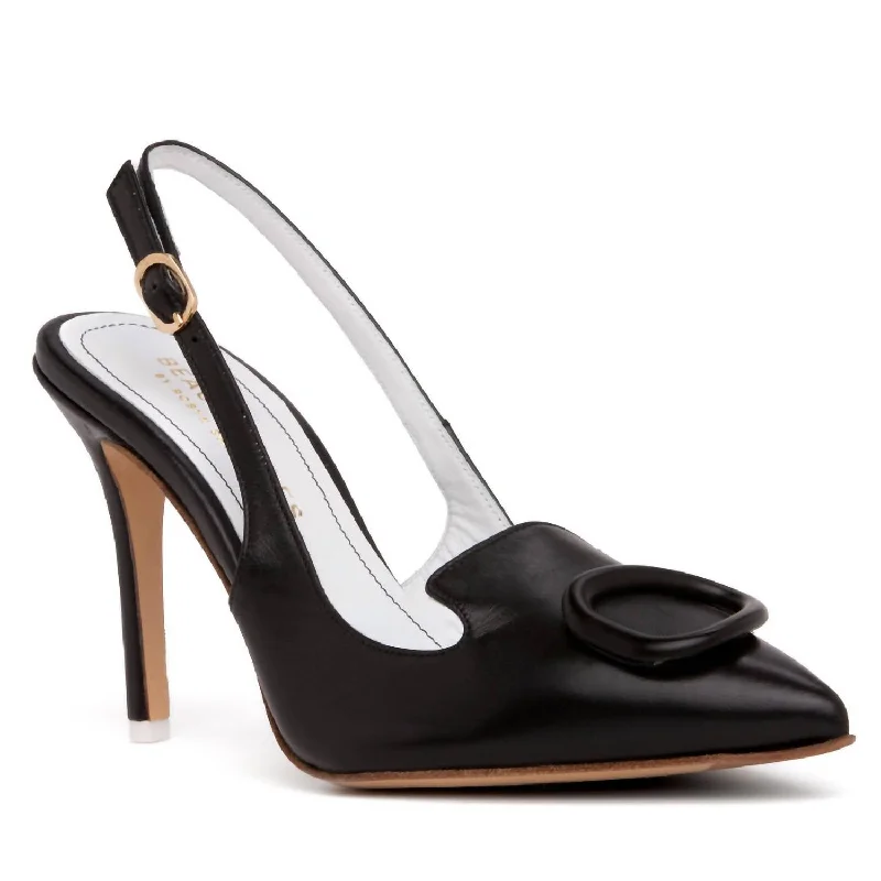 Versatile Heeled Sandals for Any Occasion---Women's Ada Slingback Heels In Black