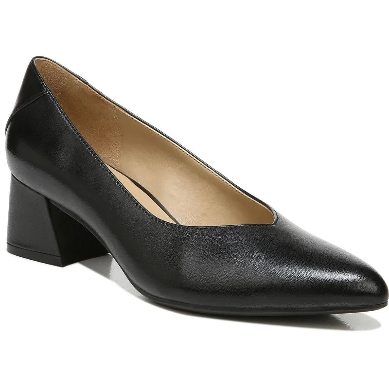 Stiletto Heel Pumps with Perfect Fit--Naturalizer Womens Malynn Leather Pointed Toe Pumps-Fashionable & Classic