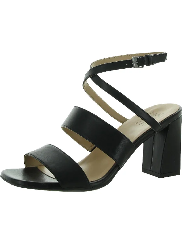 Trinity Womens Leather Square Toe Heels---Durable Square Toe Block Heels for Everyday Use