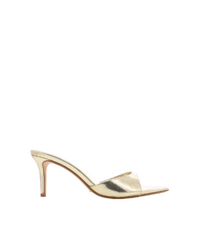 ENSLEY - GOLD METALLIC---Fashionable Kitten Heels for Date Night