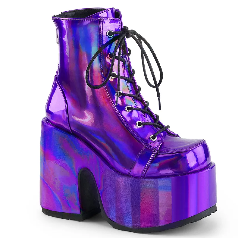 Purple Hologram Vegan Leather