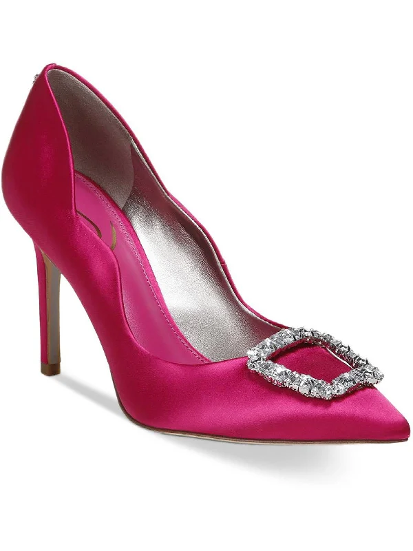 Harriett Womens Scalloped Embellished Pumps---Chic Embellished Pumps for a Glamorous Look