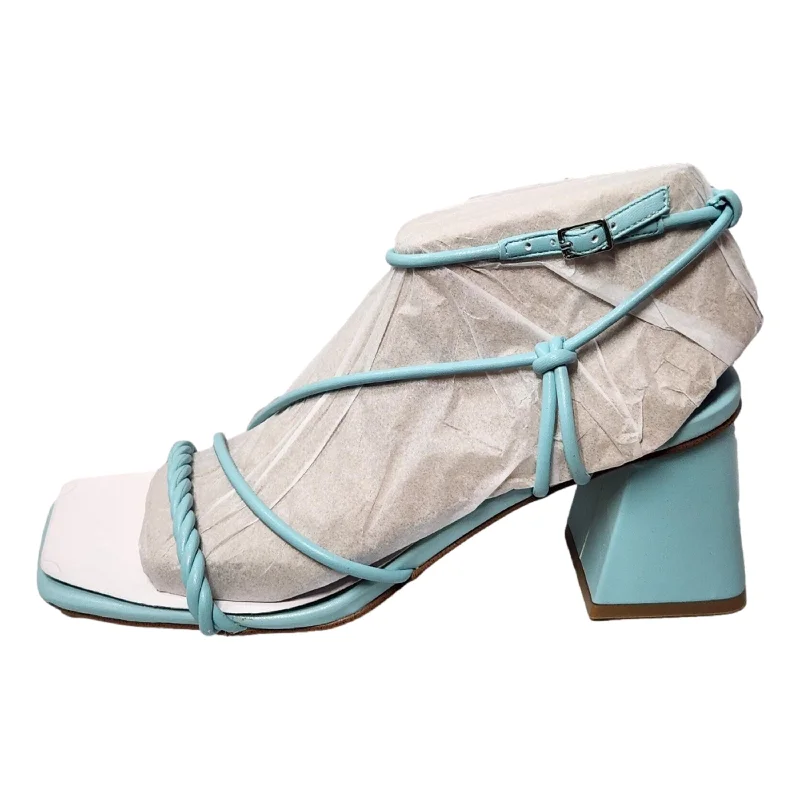 Versatile Heeled Sandals for Any Occasion---Marc Fisher Malyn Medium Blue  MFMALYN-420 Women's