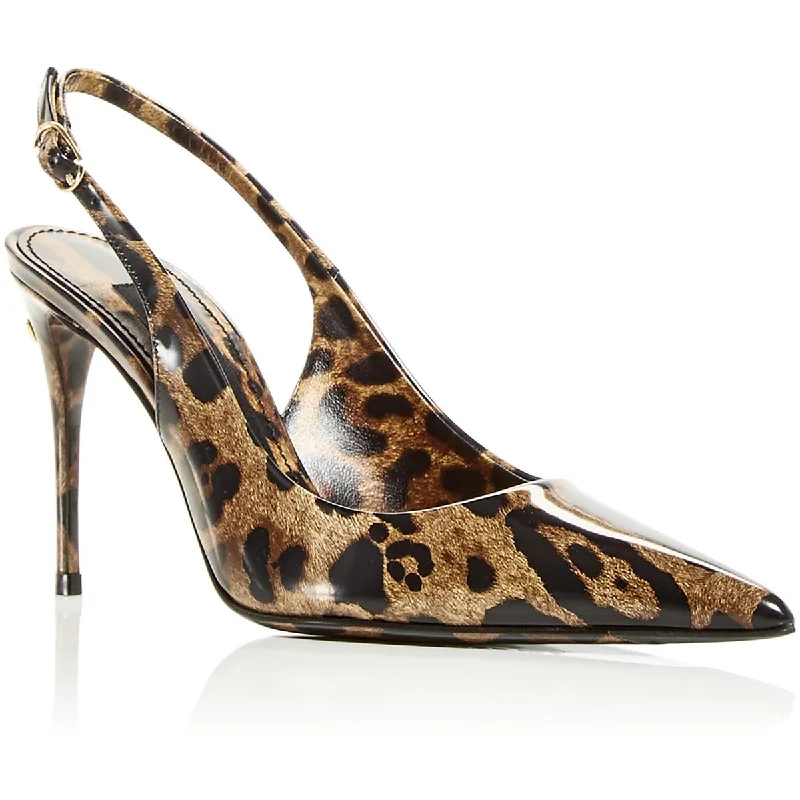 Sleek and Shiny Patent Pump Heels for a Polished Look--Dolce & Gabbana Womens Patent Leather Dressy Pumps