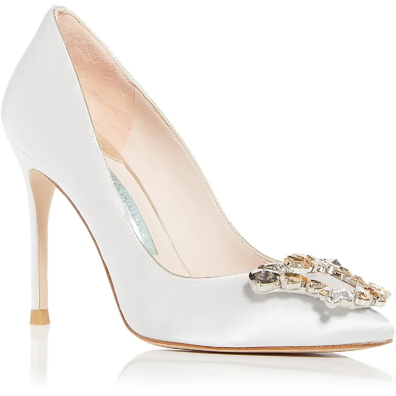 Sophia Webster Womens Margaux Pump Satin Slip-On PumpsAffordable Satin Heels with a Luxe Touch