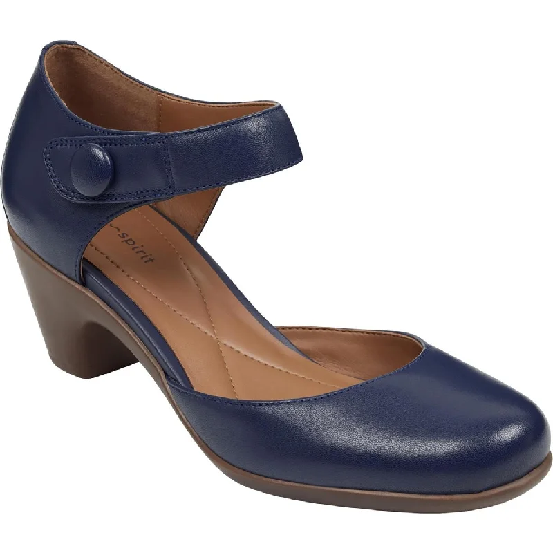 Trendy Chunky Heel Pumps for Casual Wear--Easy Spirit Womens Clarice Cushioned Footbed Block Heel Mary Jane Heels