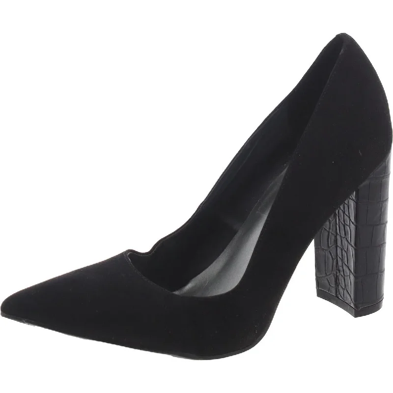 Affordable Suede Ankle Pumps for All-Day Wear--Nine West Womens Paulee 2 Faux Suede Pointed Toe Pumps