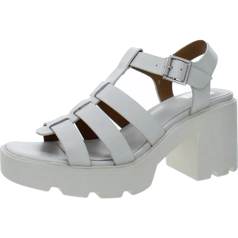 Lindy Womens Strappy Buckle Platform Heels---Affordable Strappy Platform Heels with Premium Quality