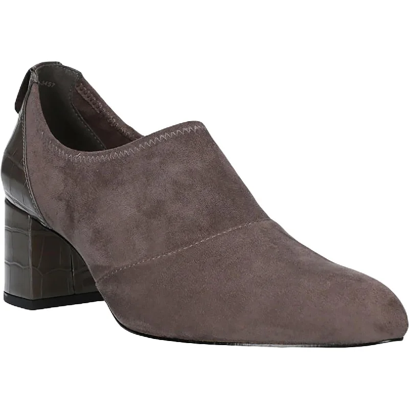 Affordable Suede Ankle Pumps for All-Day Wear--Bella Vita Womens Caraway Faux Suede Pointed Toe Shooties