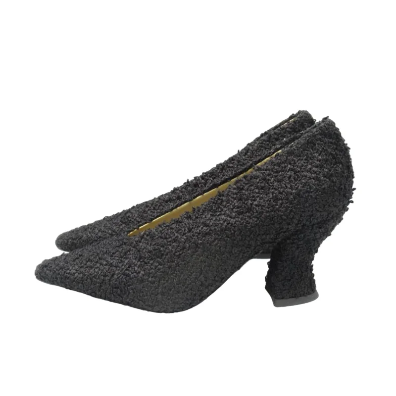 Versatile Heeled Sandals for Any Occasion---Bottega Veneta Almond Tweed Pumps